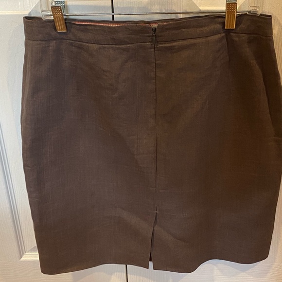 J. Crew Linen Pencil Skirt Size: 10 - Picture 3 of 5